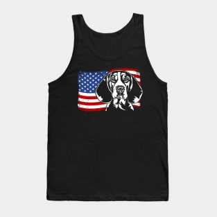 Beagle Mom Dad American Flag patriotic dog Tank Top